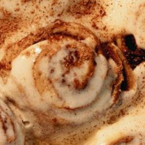 Attempt eight: an iced roll, a wide slack swirl.